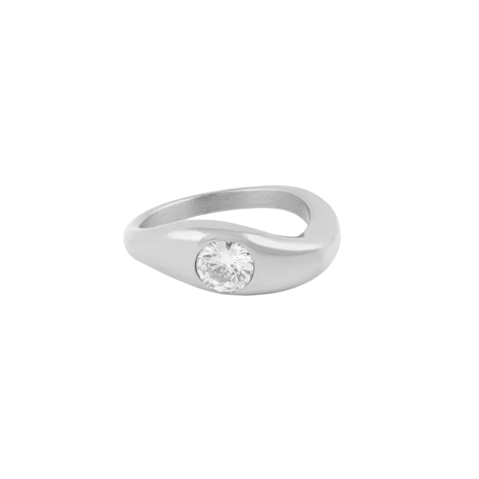 Curved Stone Ring
