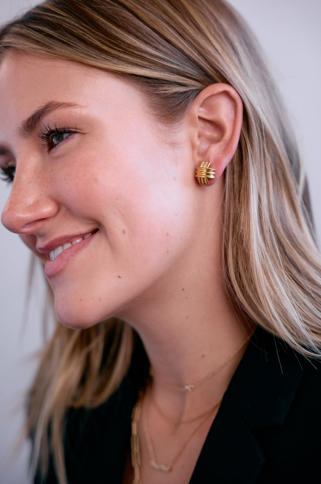 Triple Crisscross Earrings