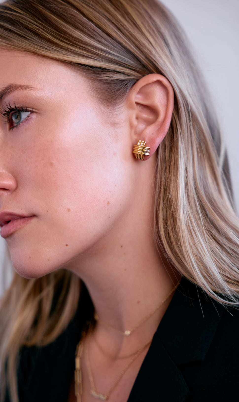 Triple Crisscross Earrings