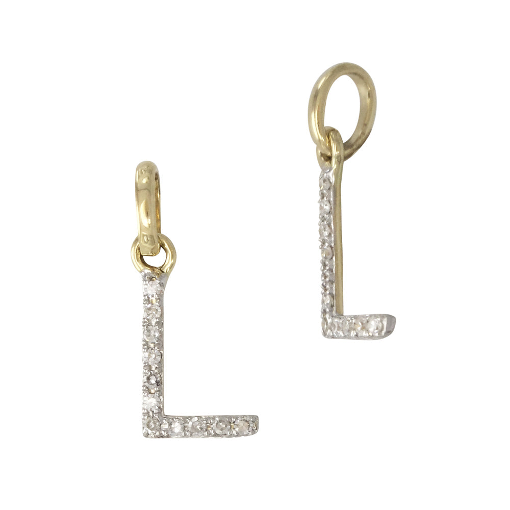 Diamond Letter Charm