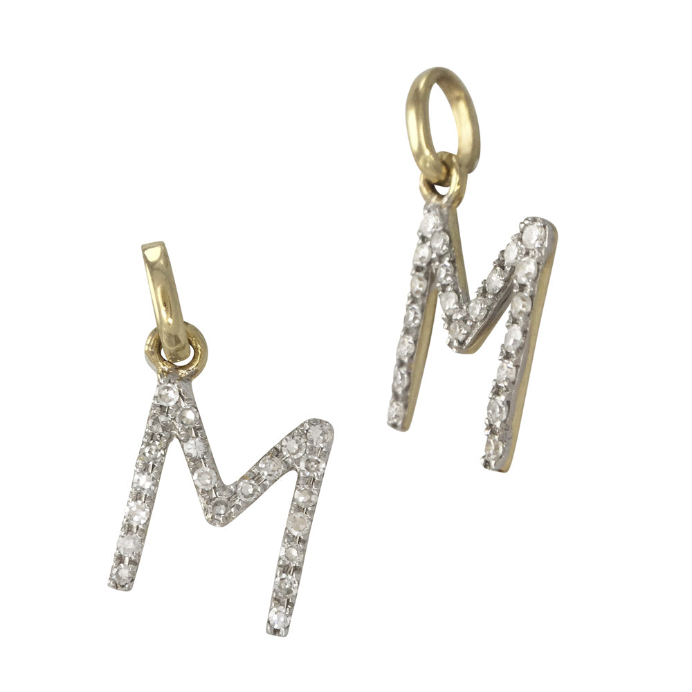 Diamond Letter Charm