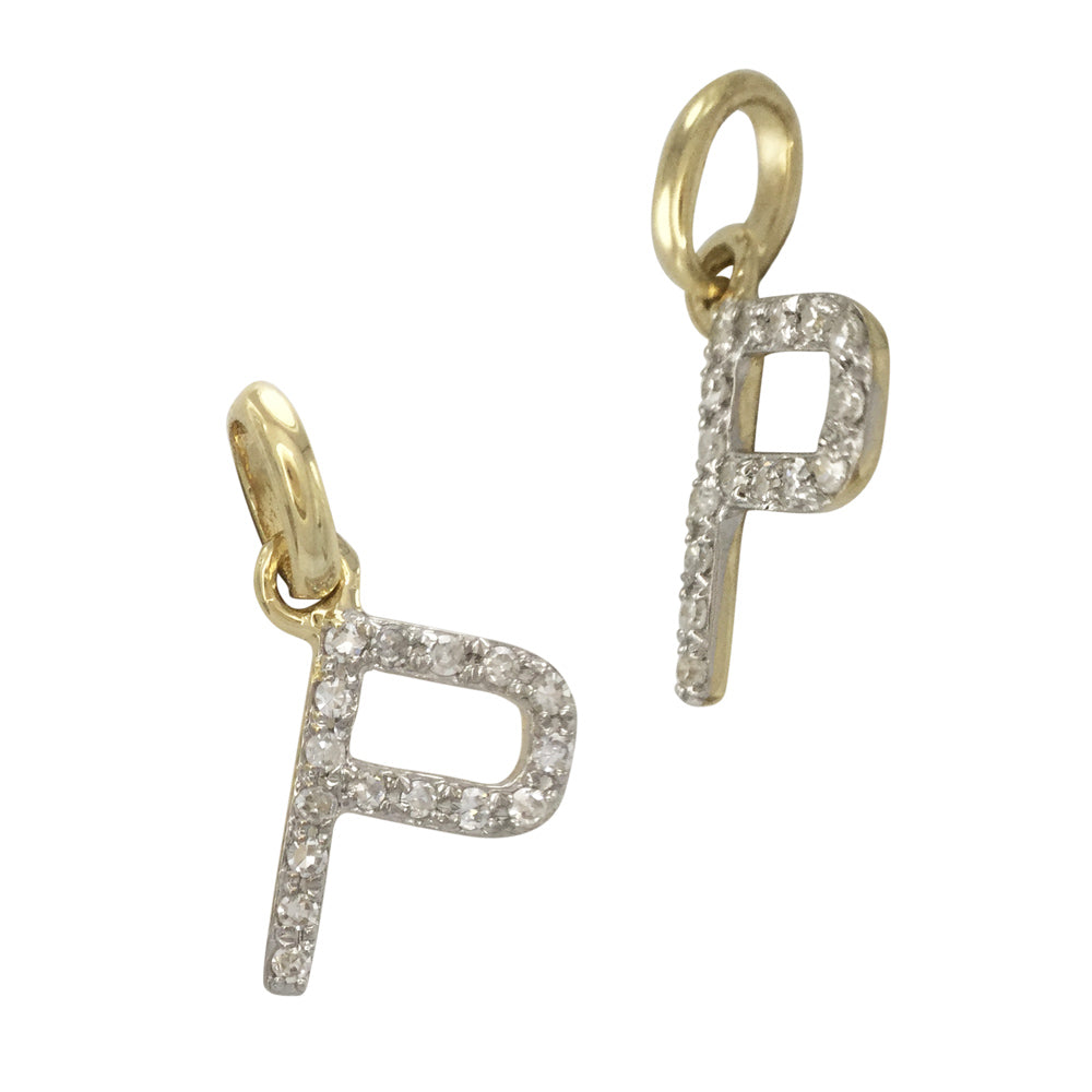 Diamond Letter Charm