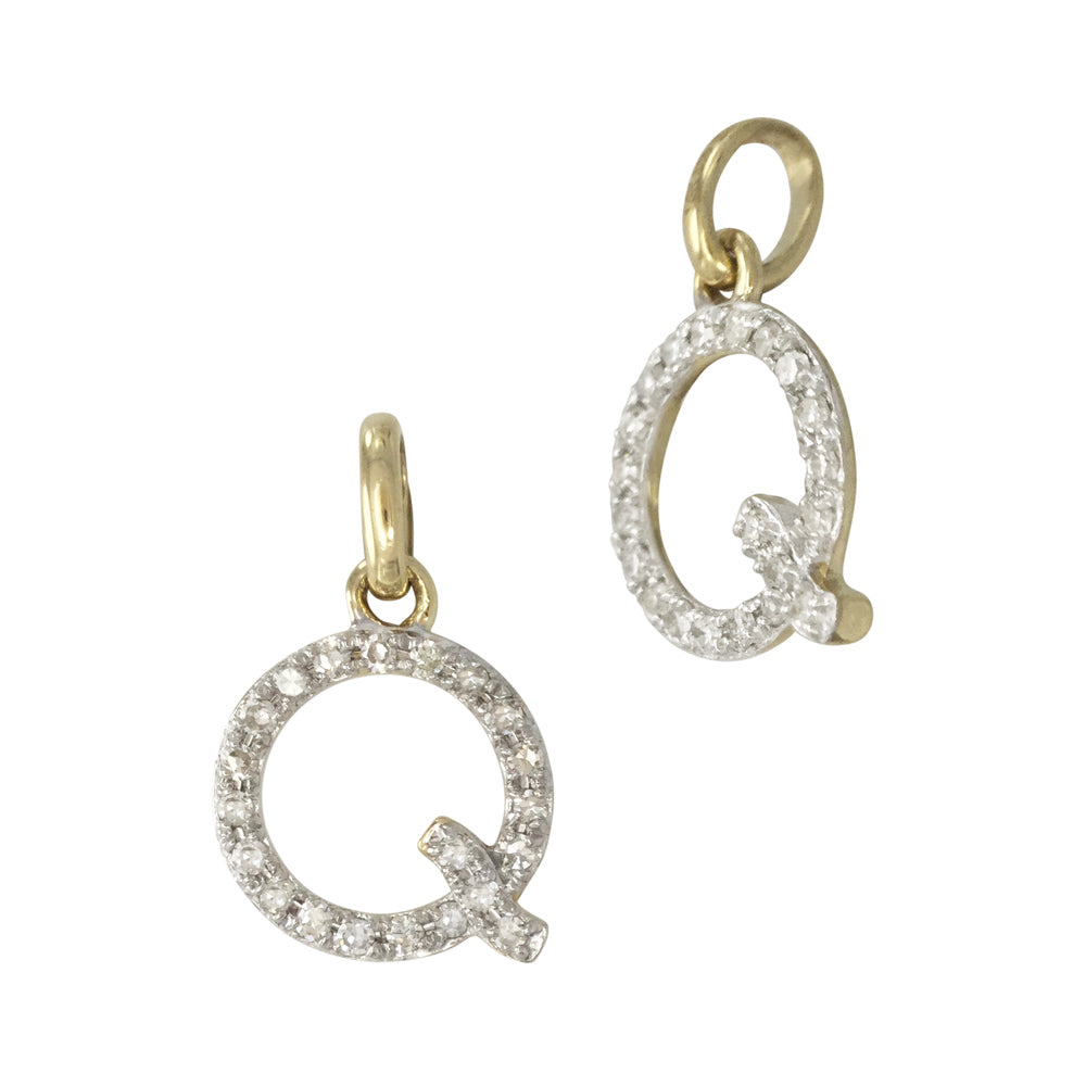 Diamond Letter Charm