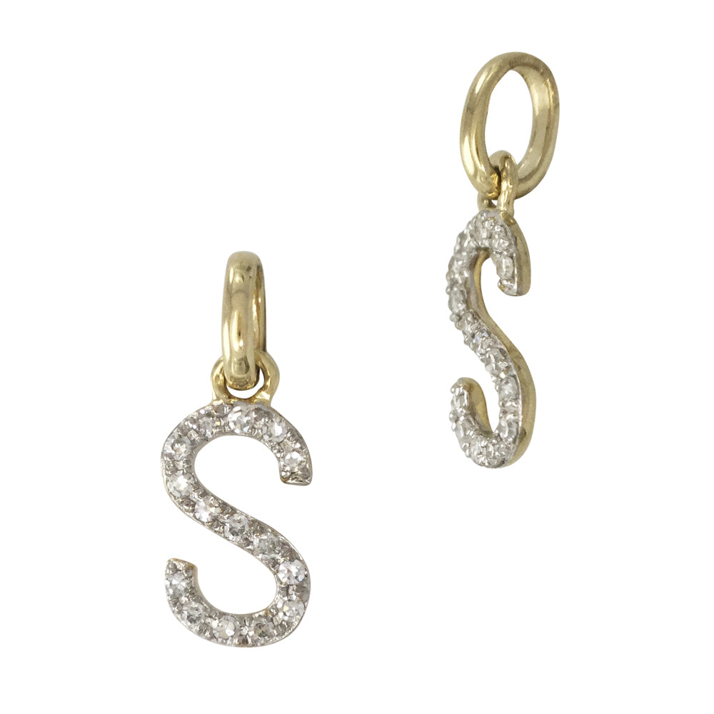 Diamond Letter Charm