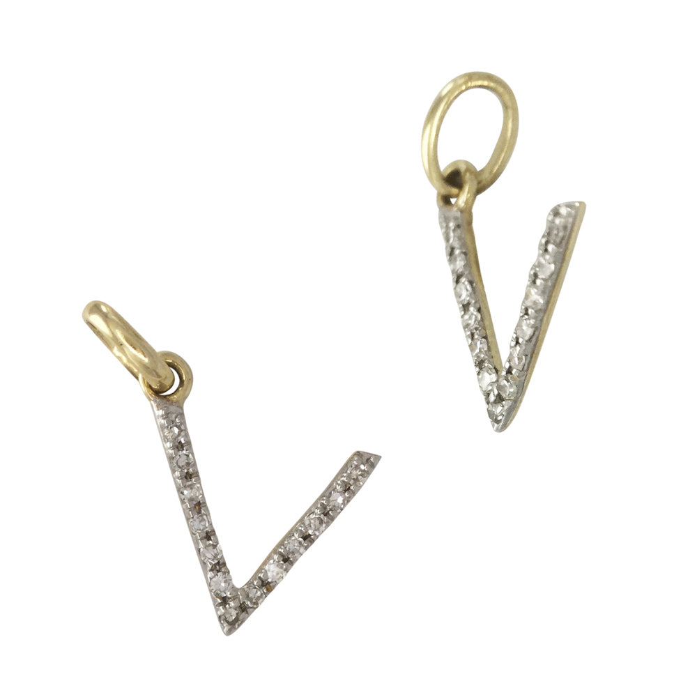 Diamond Letter Charm
