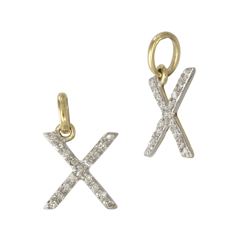 Diamond Letter Charm