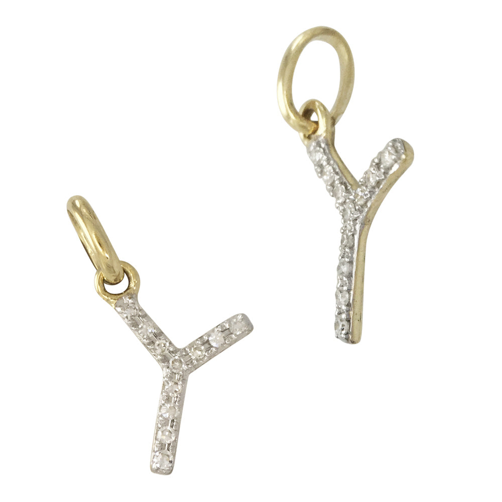 Diamond Letter Charm