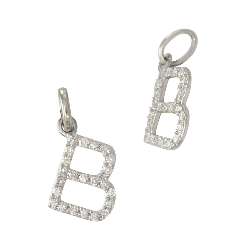 Diamond Letter Charm