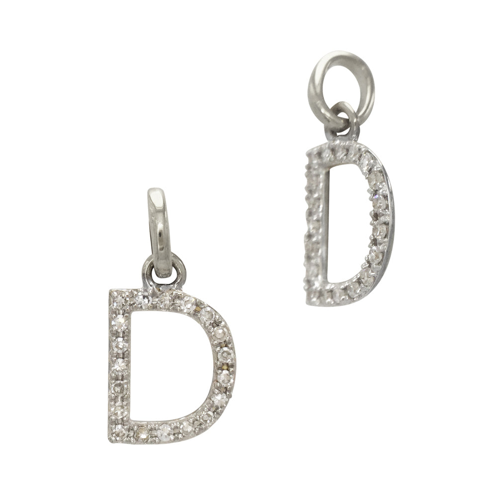 Diamond Letter Charm