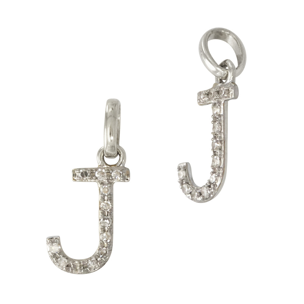 Diamond Letter Charm