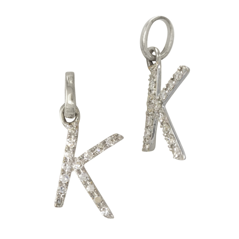 Diamond Letter Charm