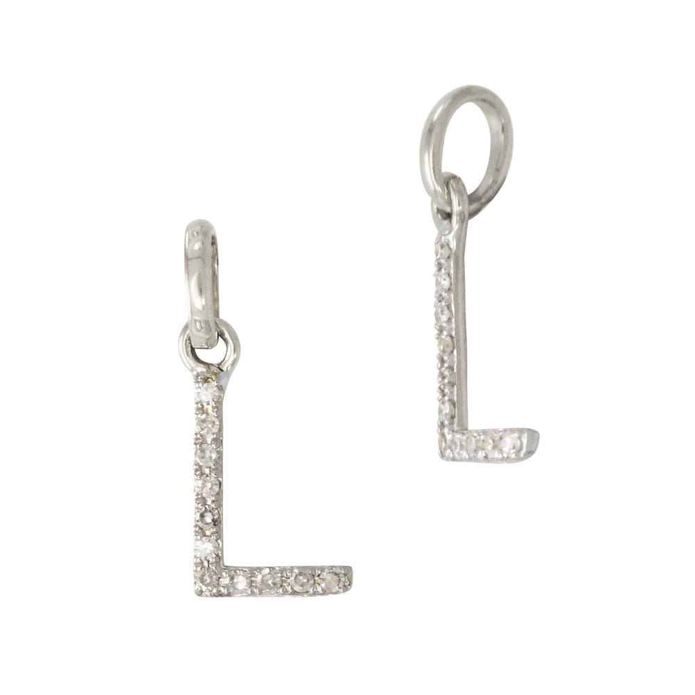 Diamond Letter Charm