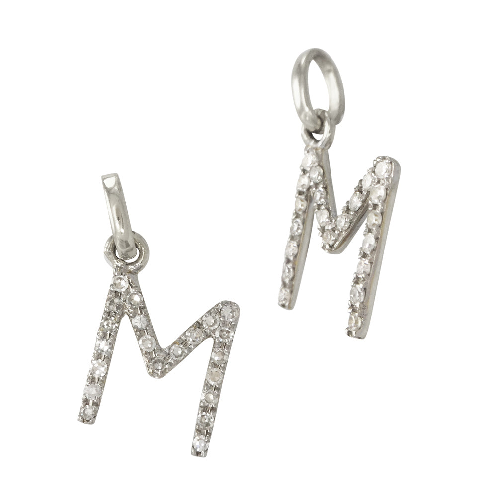 Diamond Letter Charm