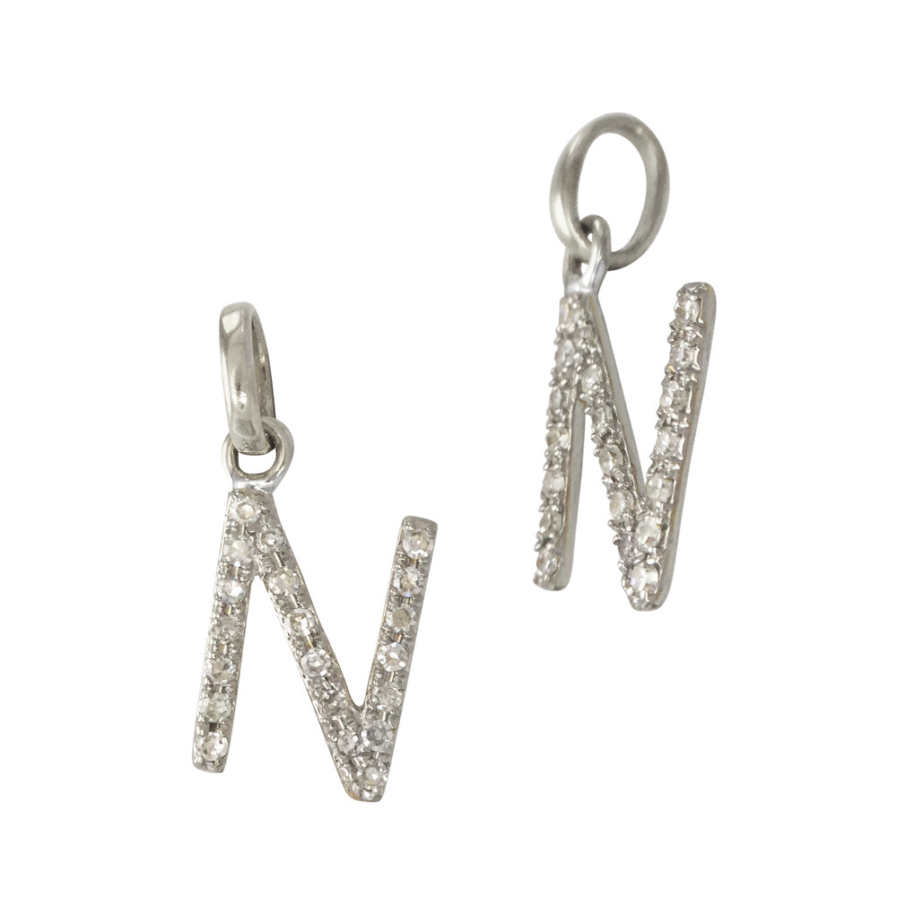Diamond Letter Charm