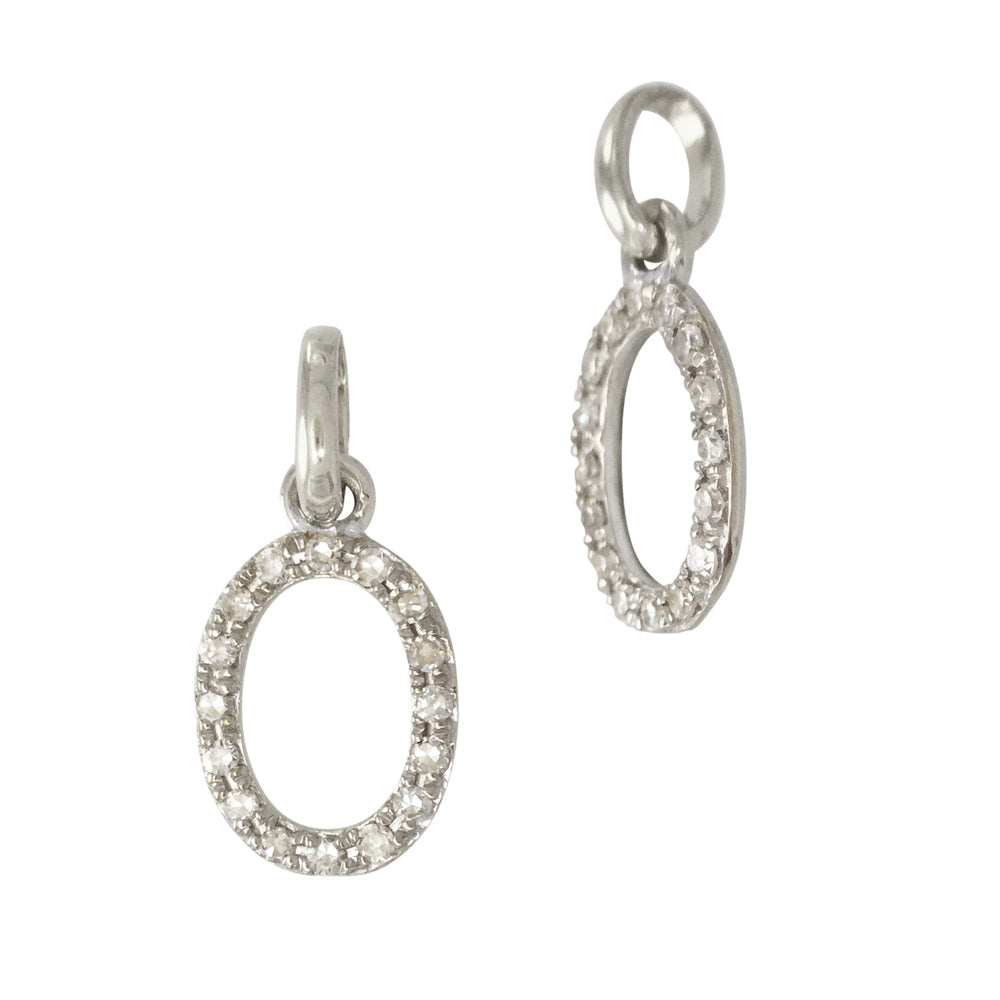 Diamond Letter Charm
