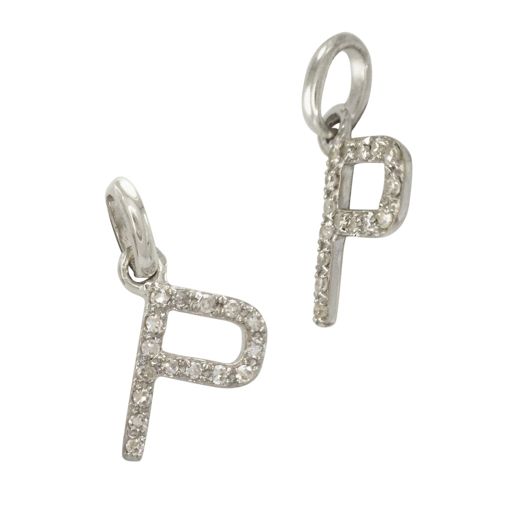 Diamond Letter Charm