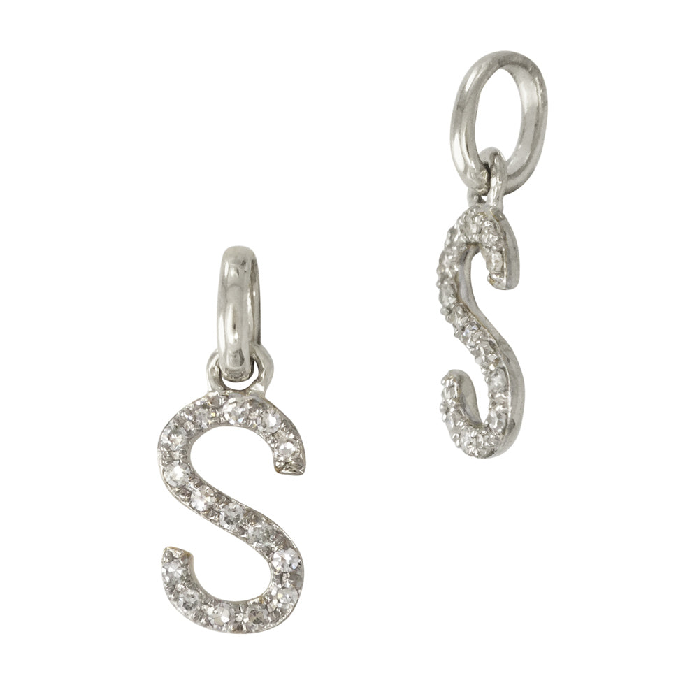 Diamond Letter Charm