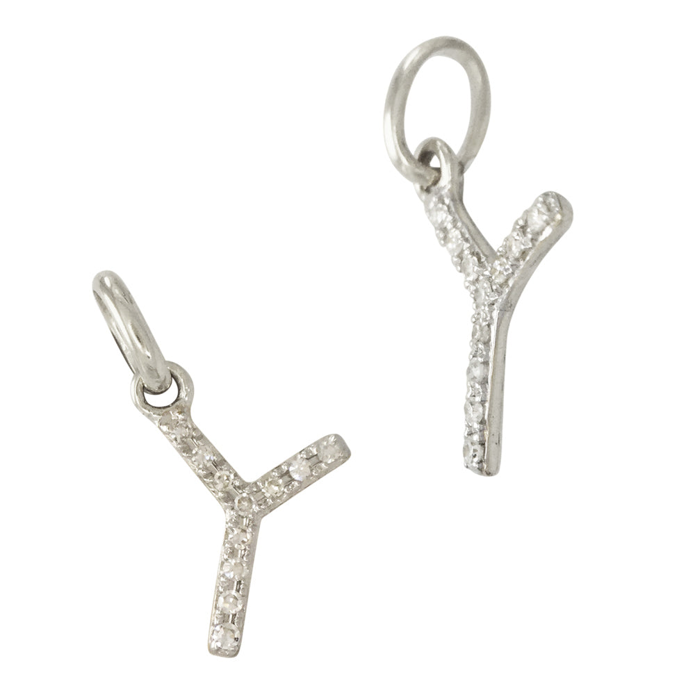 Diamond Letter Charm
