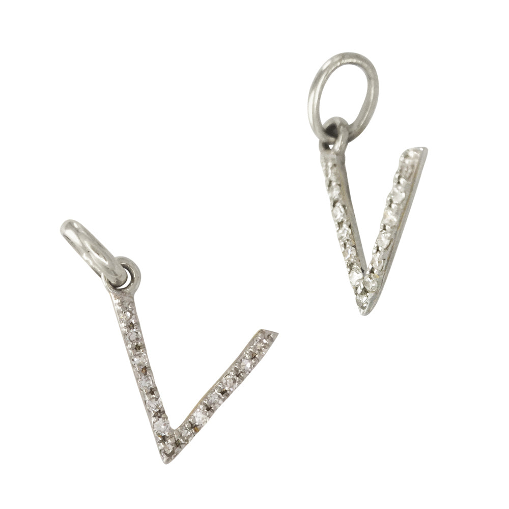 Diamond Letter Charm