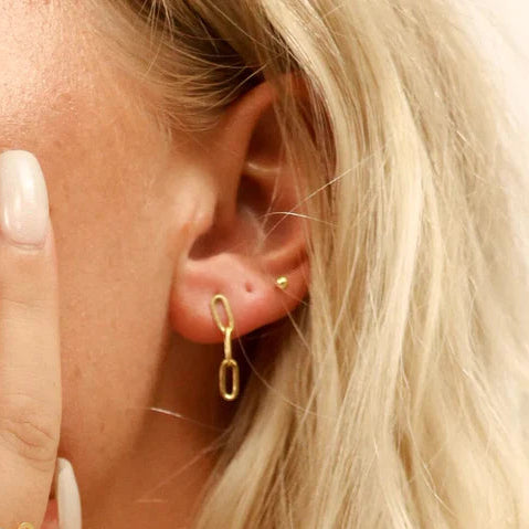 Paperclip Chain Studs