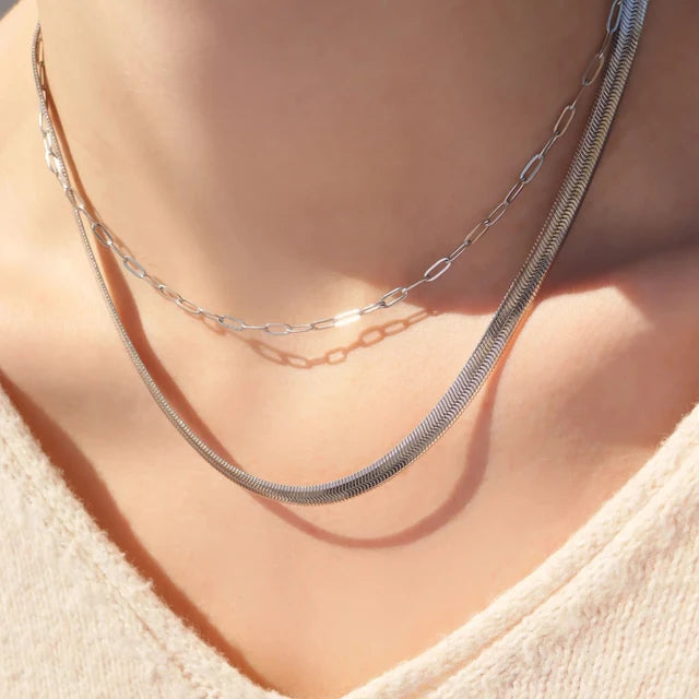 Small Paperclip Necklace
