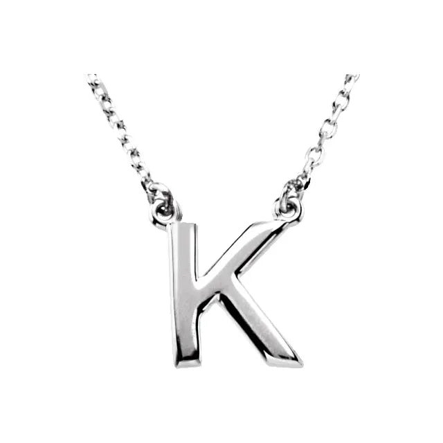 Block Letter Necklace