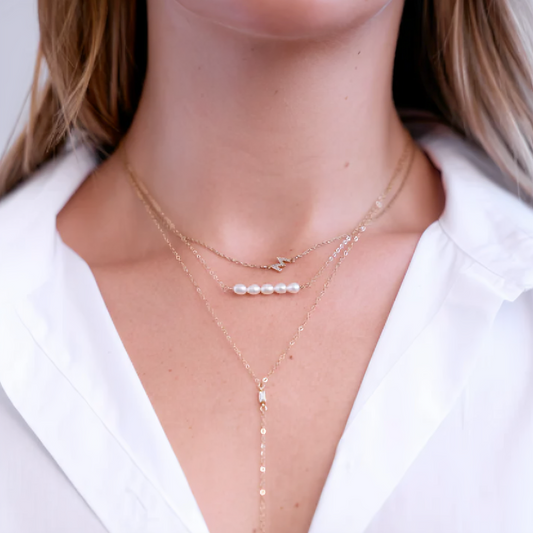 Discover Timeless Elegance with Mackenzie Olivia Diamond Drop Necklace Jewelry
