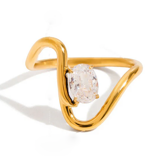 Abstract Stone Ring