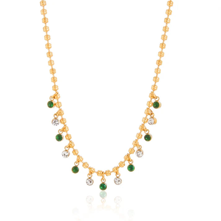 Beaded Mini Stone Necklace
