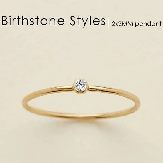 Dainty Birthstone Ring