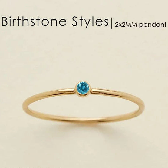 Dainty Birthstone Ring