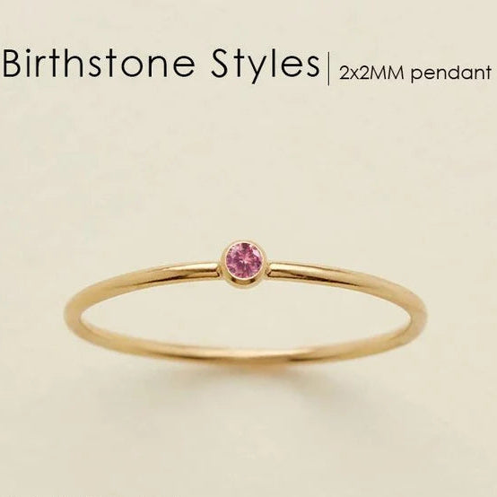 Dainty Birthstone Ring