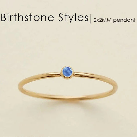 Dainty Birthstone Ring