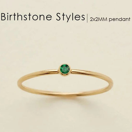 Dainty Birthstone Ring