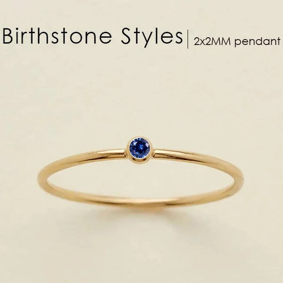 Dainty Birthstone Ring