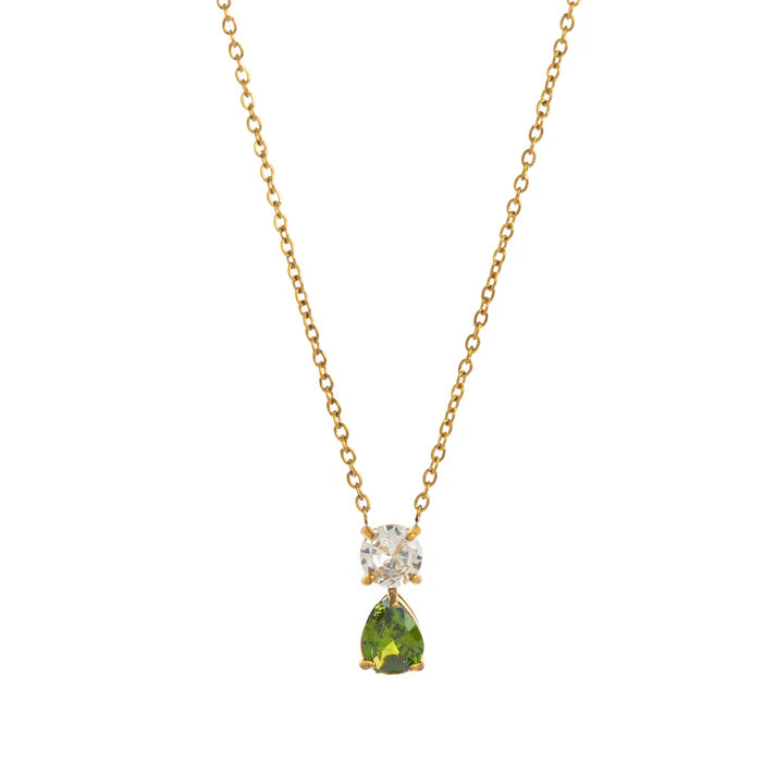 Birthstone Teardrop Necklace