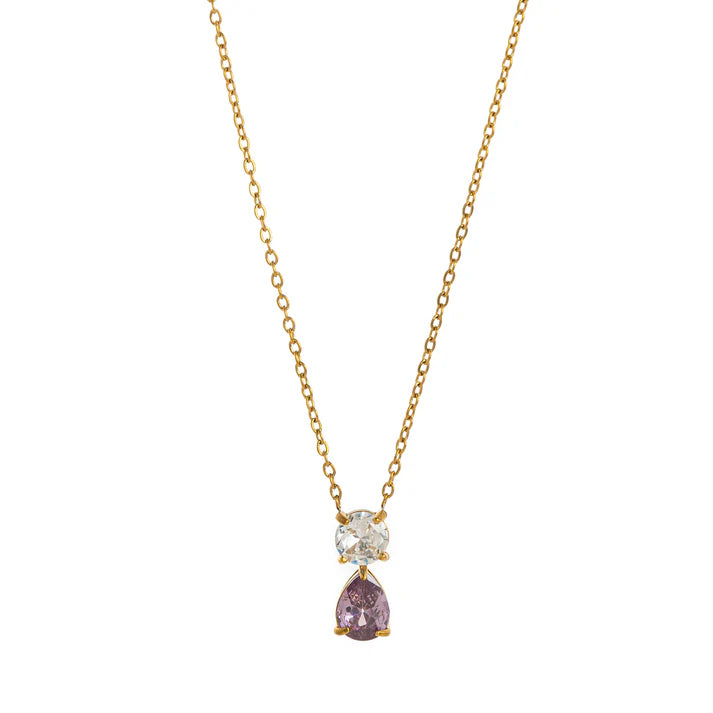 Birthstone Teardrop Necklace