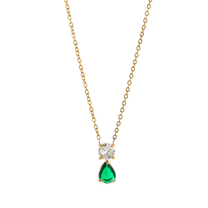 Birthstone Teardrop Necklace