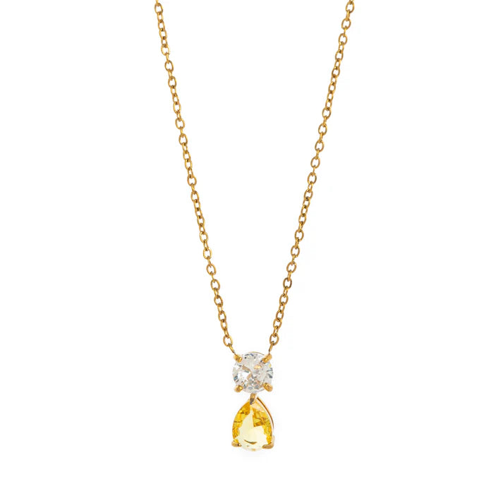 Birthstone Teardrop Necklace