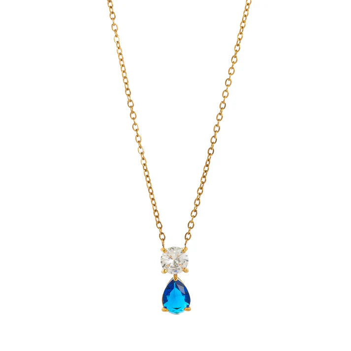 Birthstone Teardrop Necklace