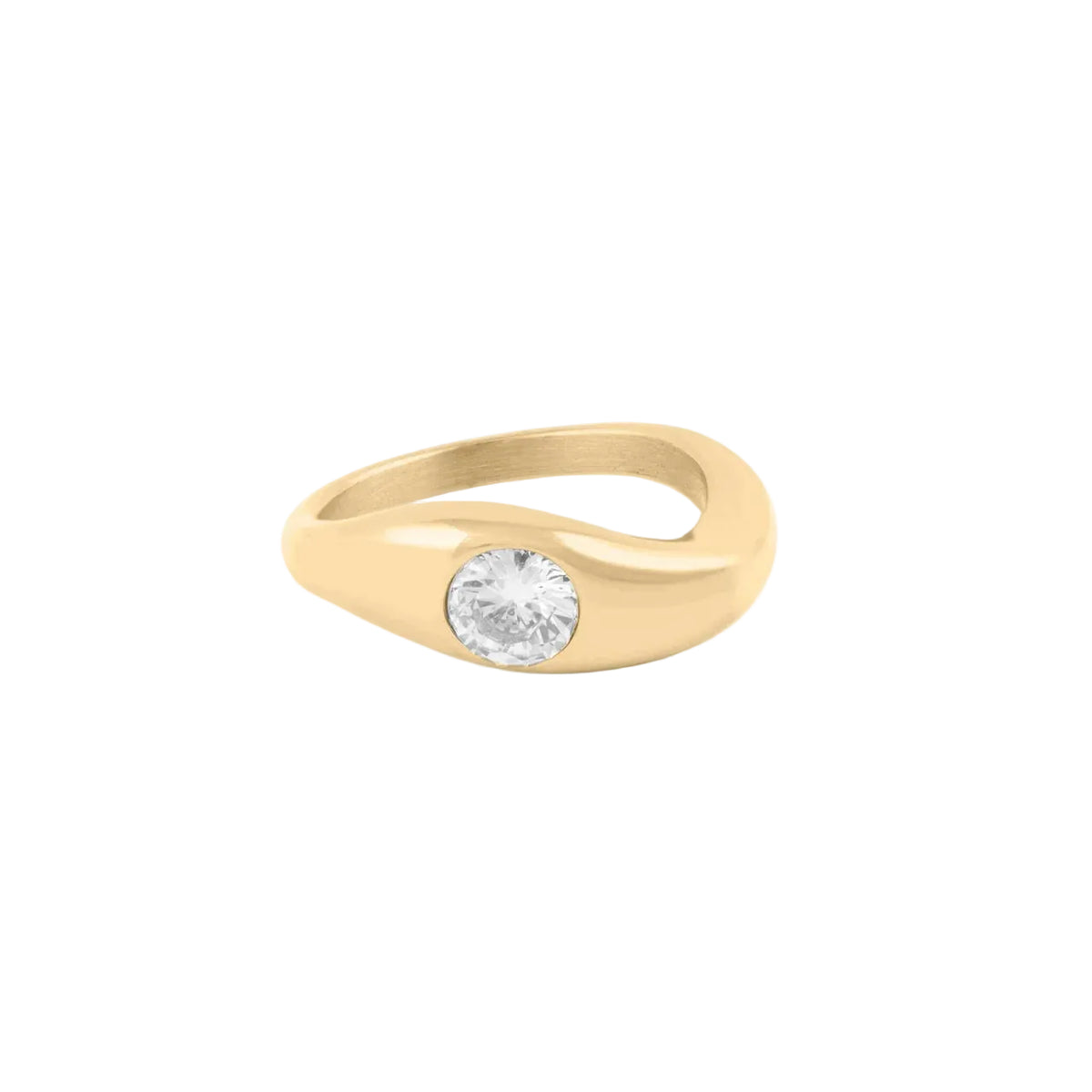 Curved Stone Ring