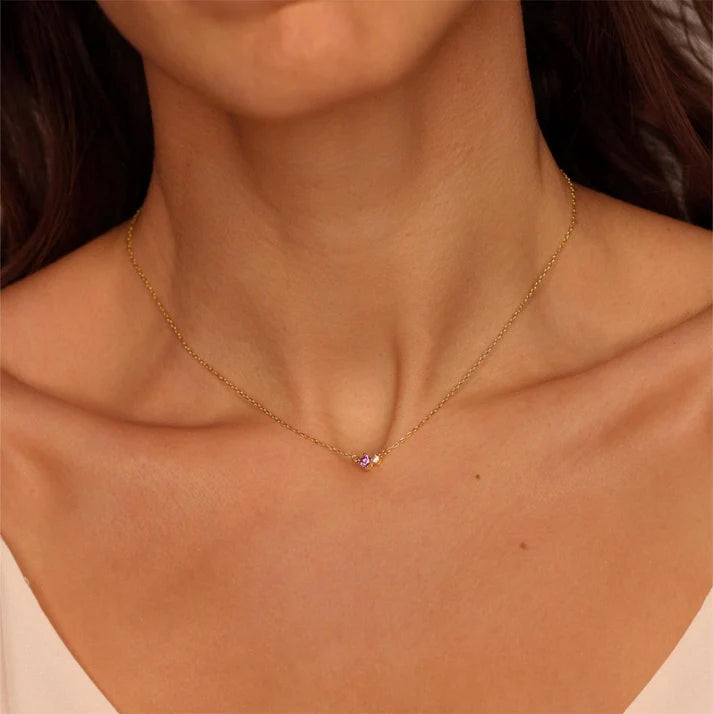 Dainty Pearl Stone Necklace