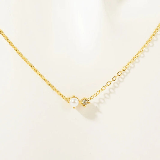 Dainty Pearl Stone Necklace