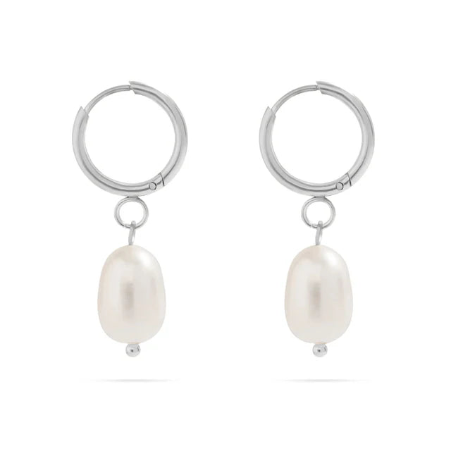 Freshwater Pearl Huggie Hoops
