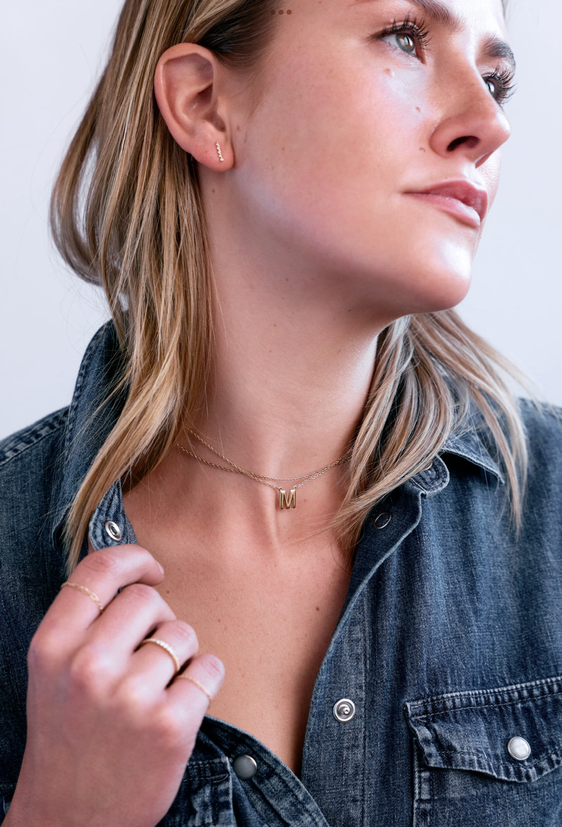 Block Letter Necklace