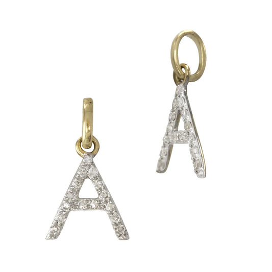 Diamond Letter Charm