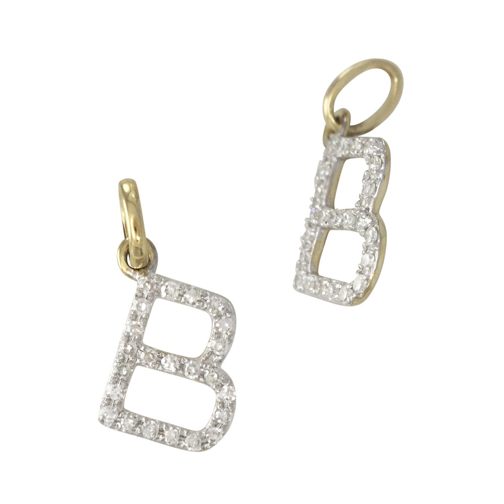 Diamond Letter Charm