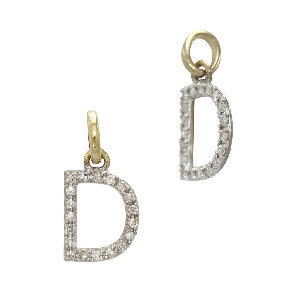 Diamond Letter Charm