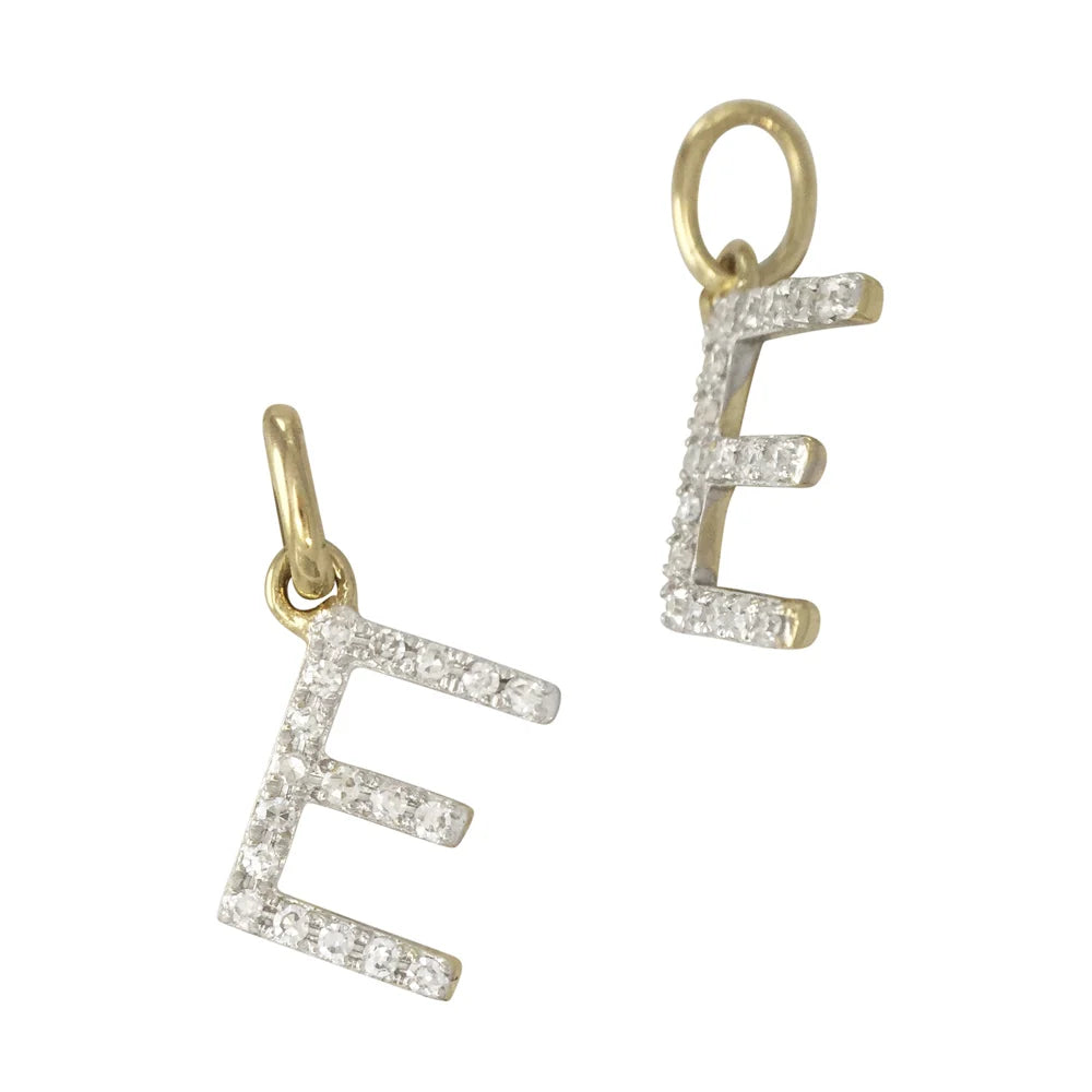 Diamond Letter Charm