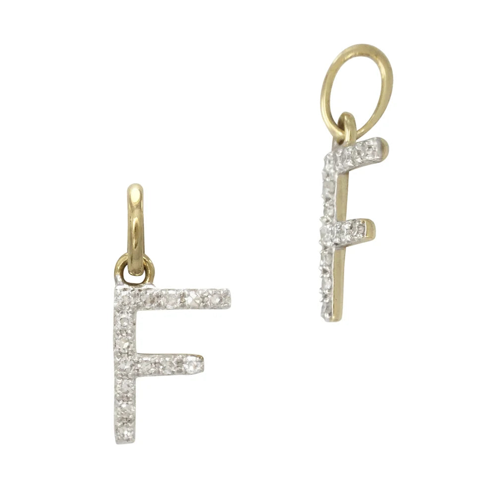 Diamond Letter Charm